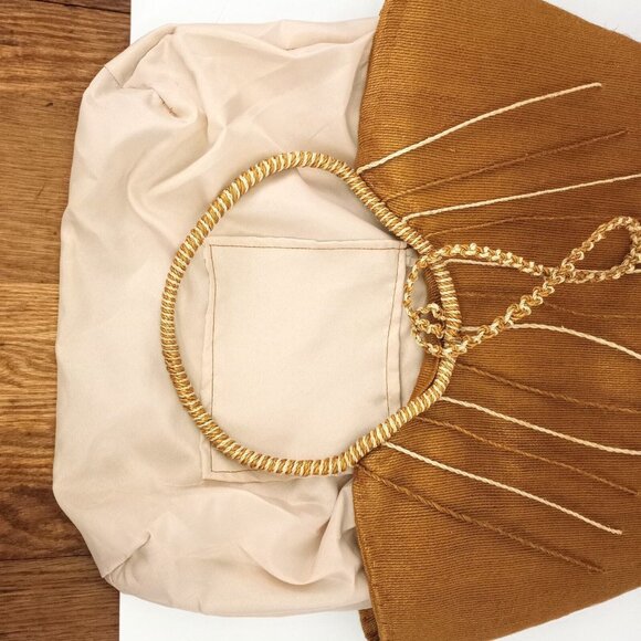 Large Jute Tote Bag With Rope Handles & Wooden Bead Detail - Picture 8 of 9